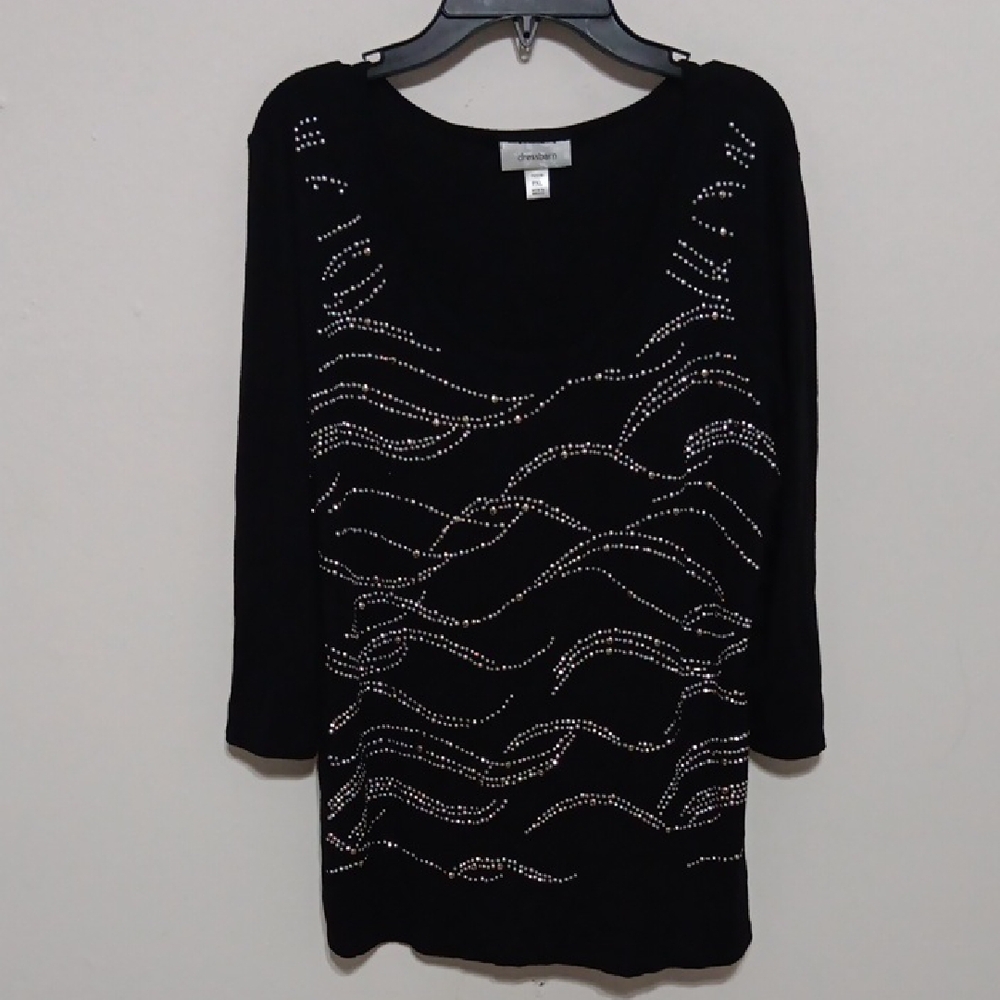 Black Long Sleeve with Silver Accents